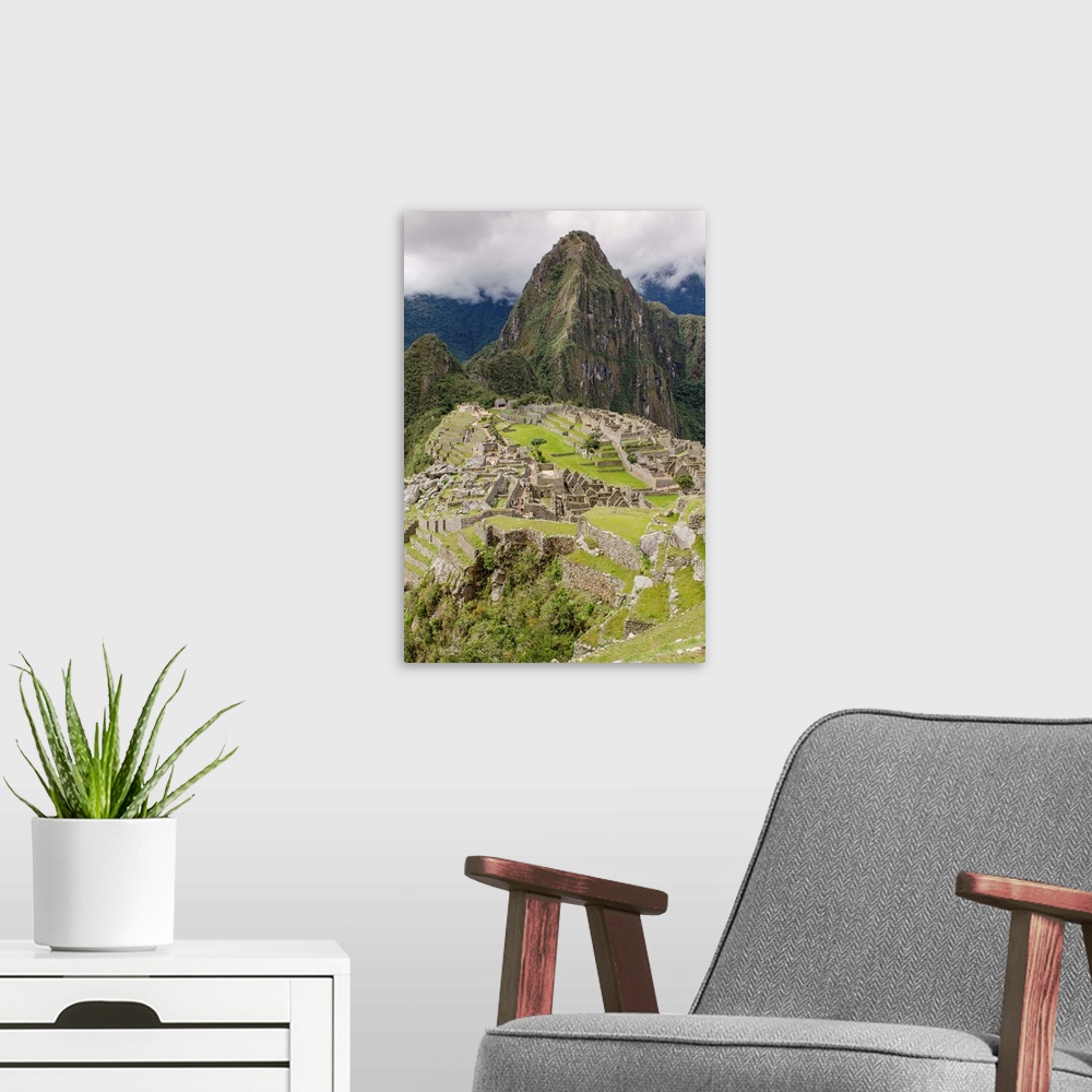 A modern room featuring Machu Picchu, near Aguas Calientes, Peru, South America