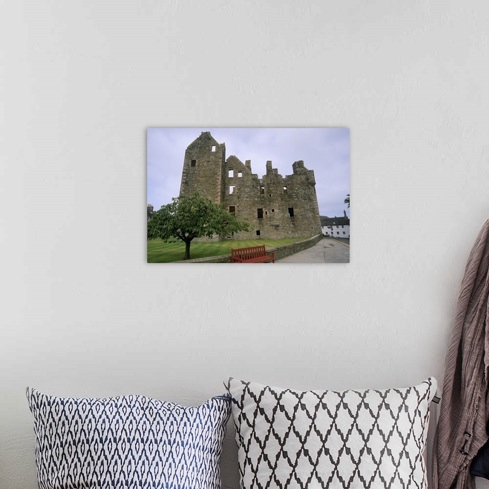 A bohemian room featuring MacLellan's Castle, Kirkcudbright, Dumfries and Galloway, Scotland, UK