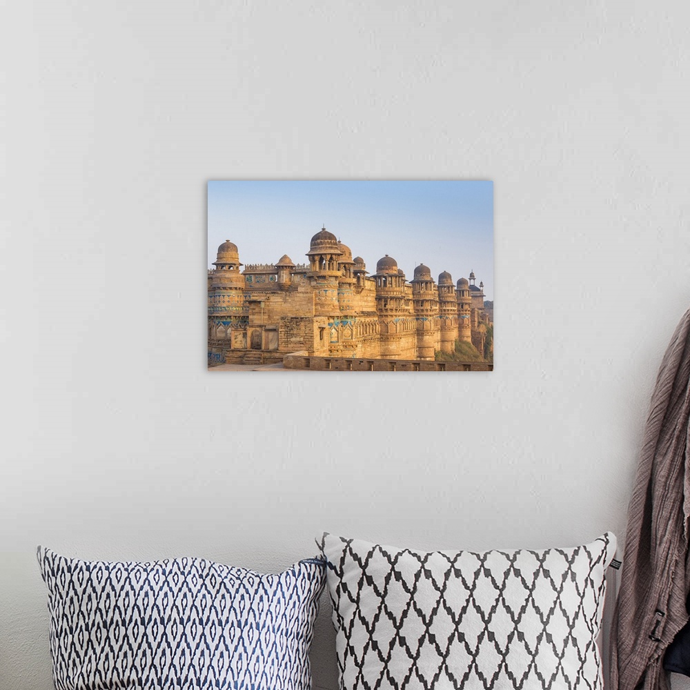 A bohemian room featuring Man Singh Palace, Gwalior Fort, Gwalior, Madhya Pradesh, India, Asia
