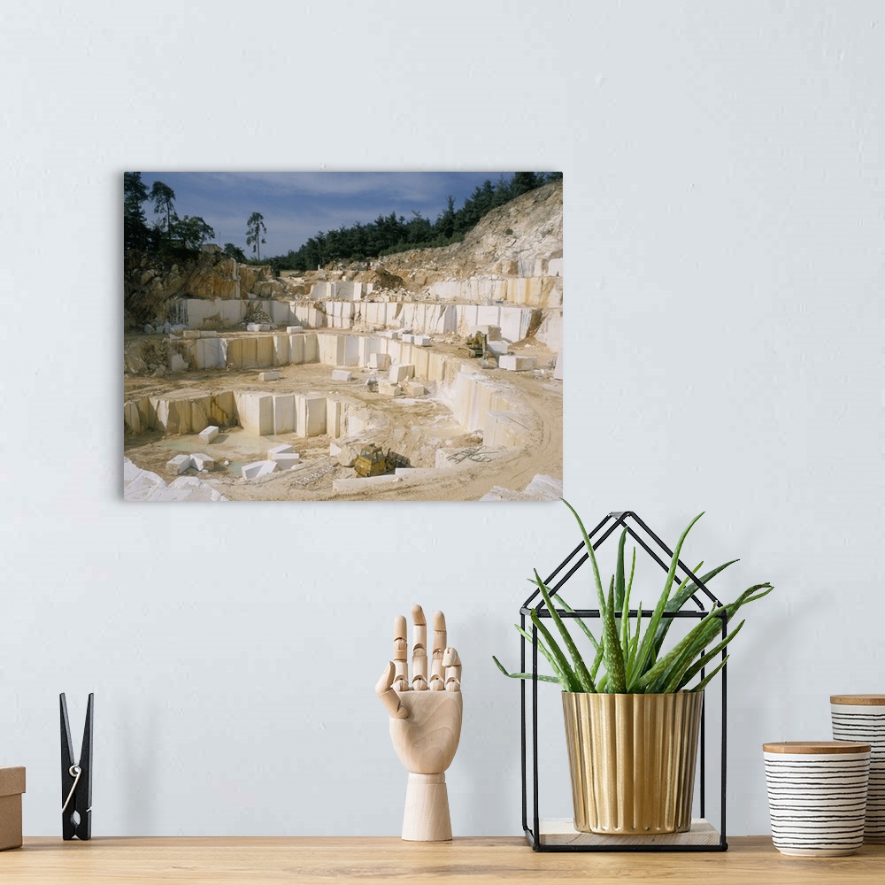 A bohemian room featuring Marble quarry, Greece
