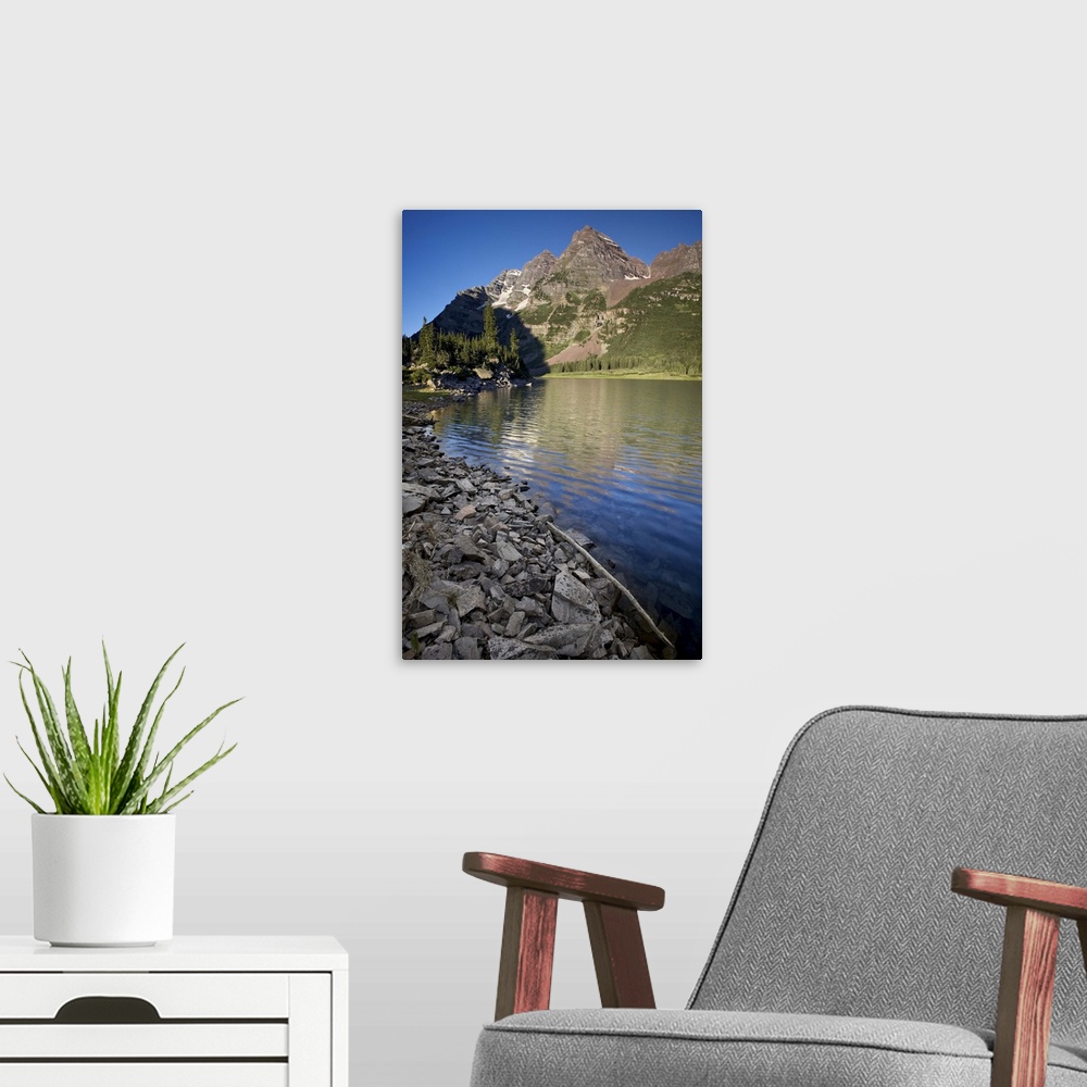 A modern room featuring Maroon Bells and Crater Lake, Gunnison National Forest, Colorado