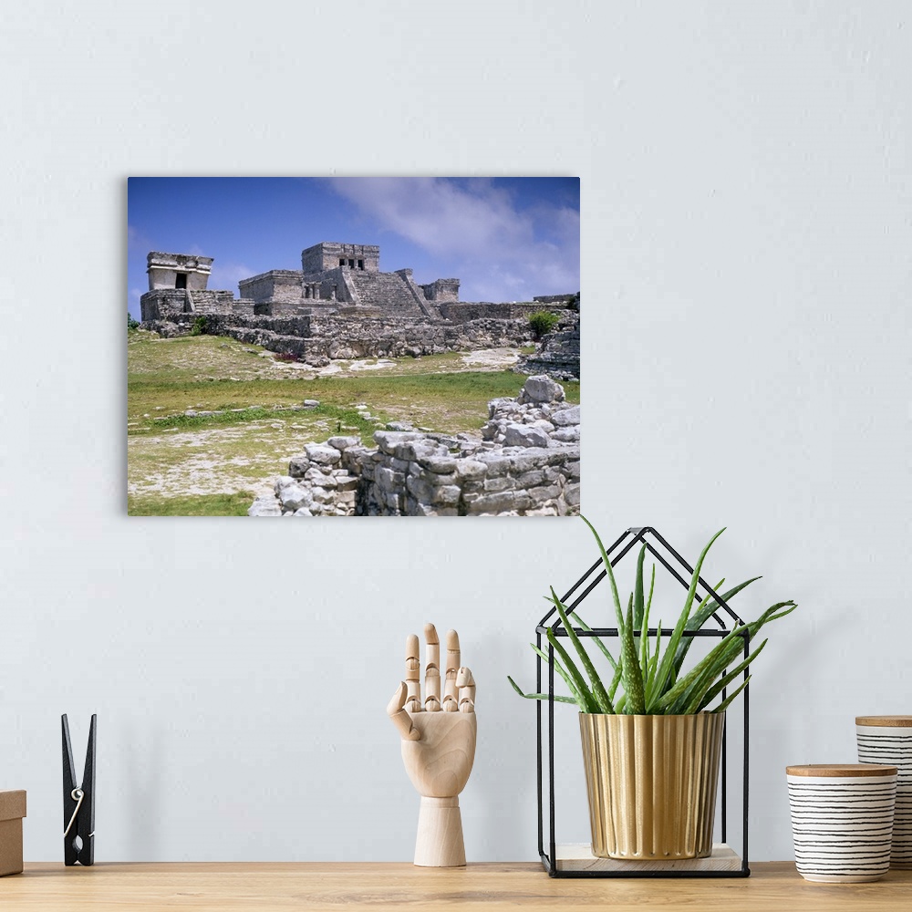 A bohemian room featuring Mayan archaeological site, Tulum, Yucatan, Mexico
