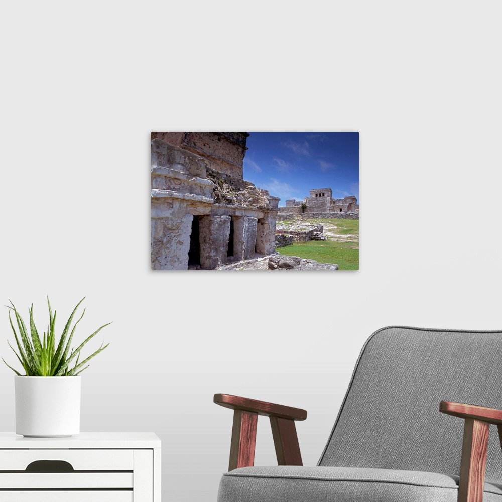 A modern room featuring Mayan site of Tulum, Yucatan, Mexico, North America