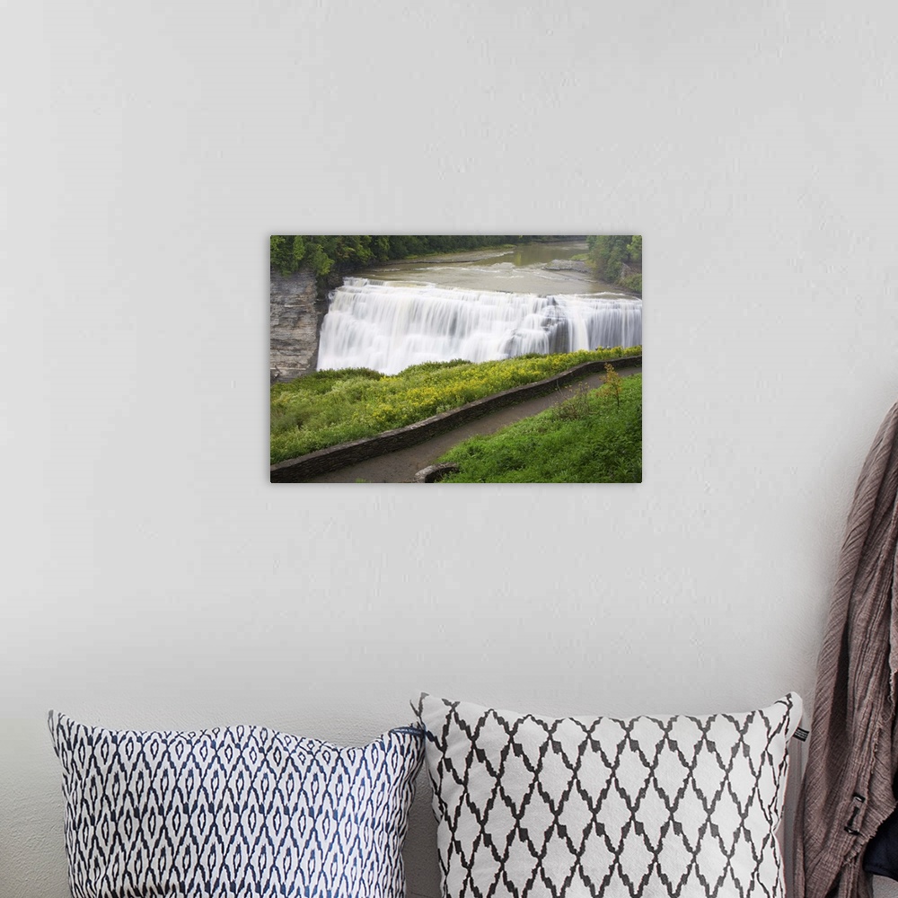 A bohemian room featuring Middle Falls in Letchworth State Park, Rochester, New York State