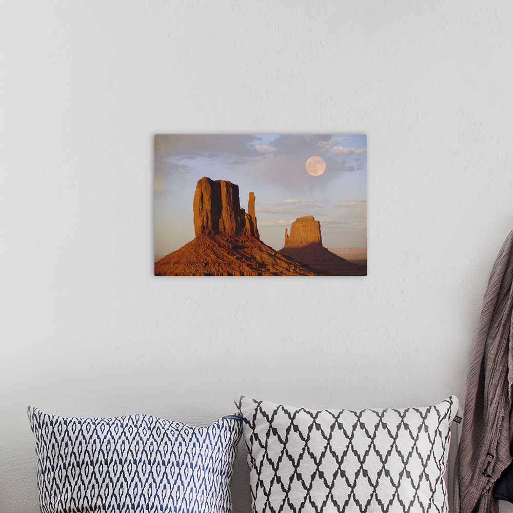 A bohemian room featuring Mitten Butte Rocks, Monument Valley, Arizona
