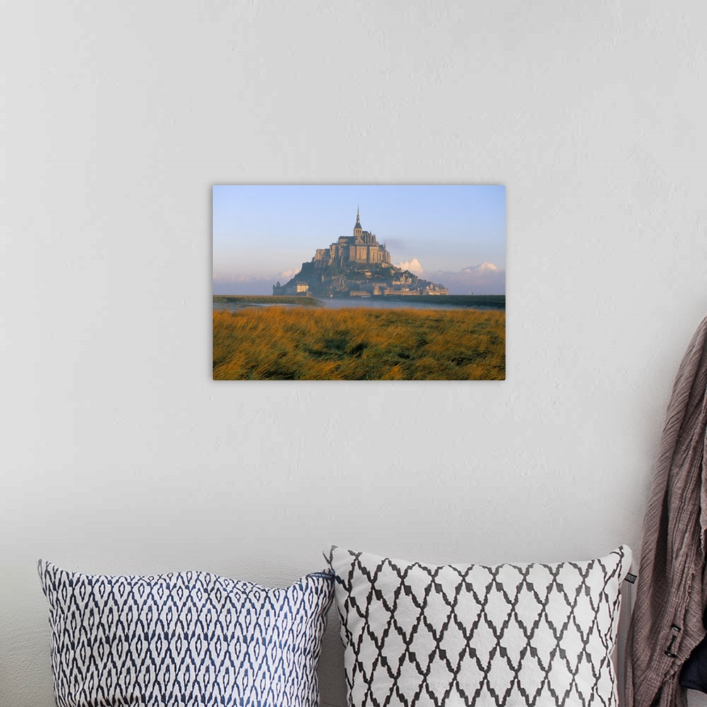 A bohemian room featuring Mont Saint Michel, UNESCO World Heritage Site, Manche, Normandy, France, Europe
