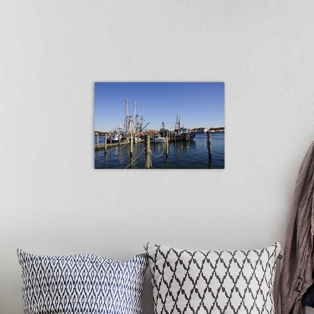 A bohemian room featuring Montauk Harbour, Montauk, Long Island, New York State