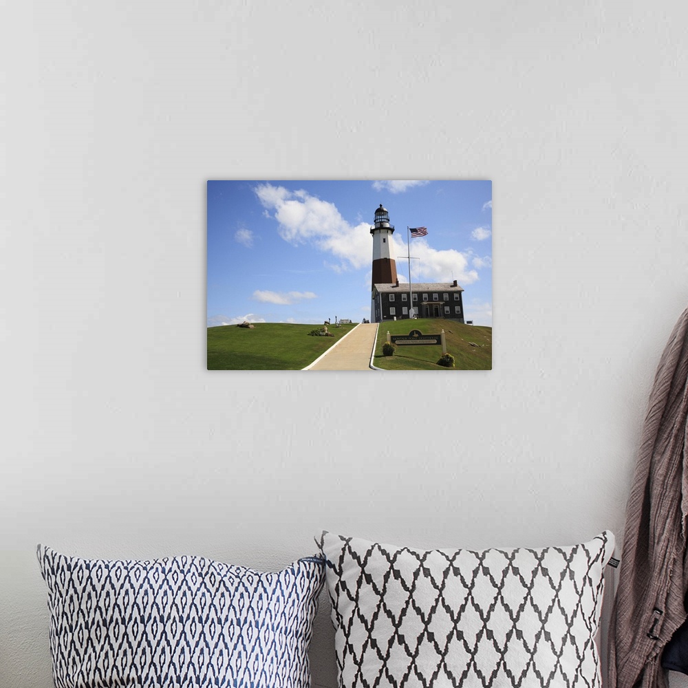 A bohemian room featuring Montauk Point Lighthouse, Montauk, Long Island, New York