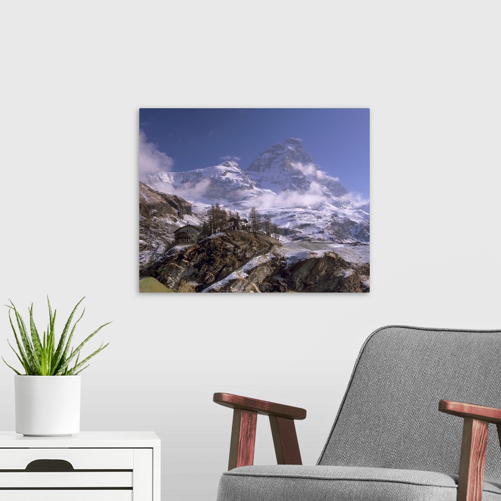 A modern room featuring Monte Cervino (Matterhorn) (Cervin) from the Italian side, Aosta, Italy