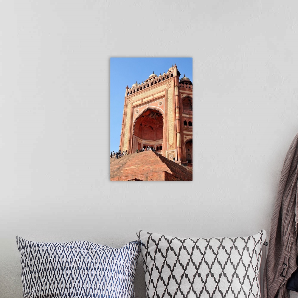 A bohemian room featuring Monumental Gate (Buland Darwaza), Jama Masjid Mosque, Fatehpur Sikri, UNESCO World Heritage Site,...