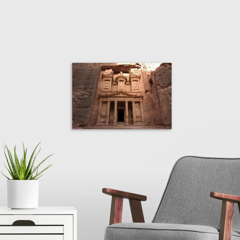 A modern room featuring Morning light on the Treasury, Petra, Wadi Musa, Jordan