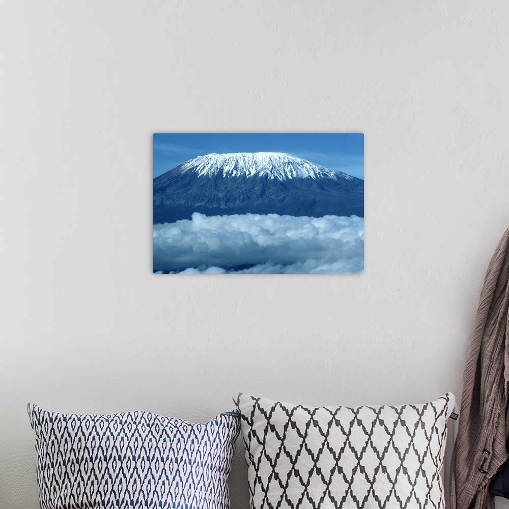 A bohemian room featuring Mount Kilimanjaro, seen from Kenya, East Africa, Africa