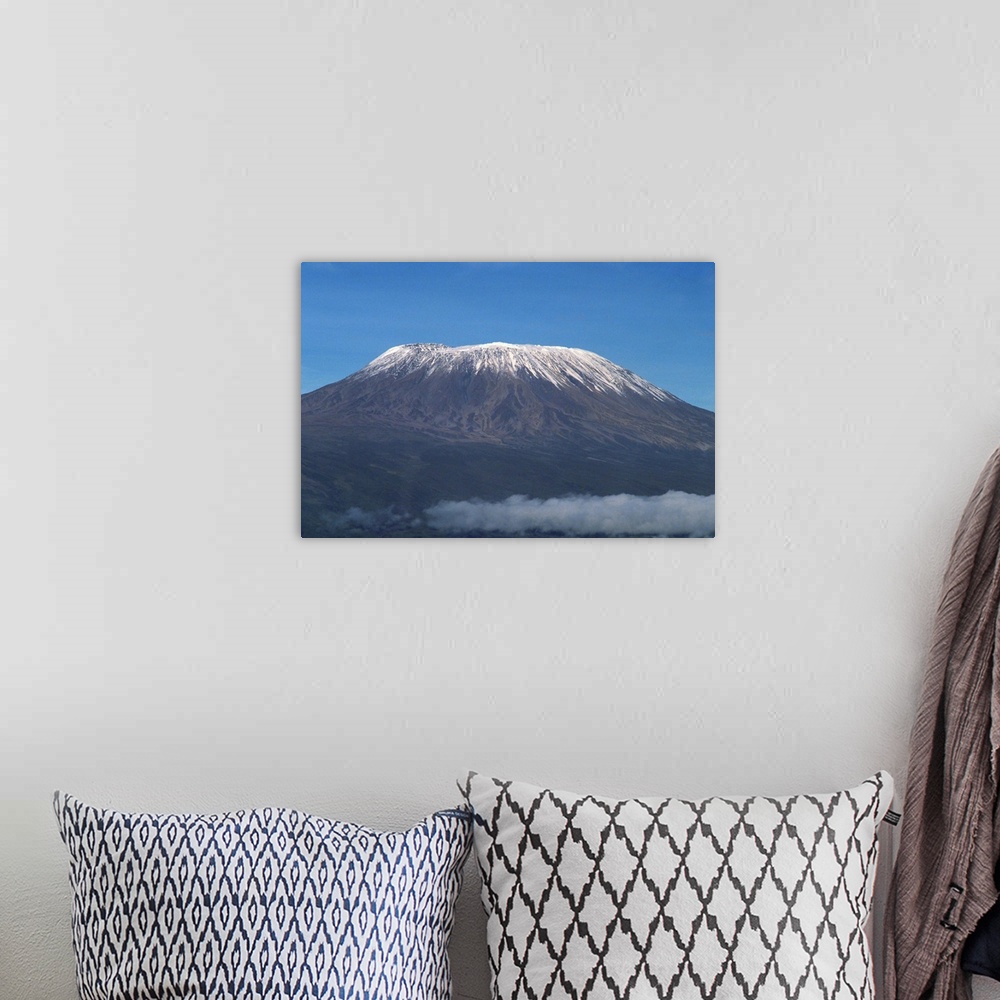 A bohemian room featuring Mount Kilimanjaro, seen from Kenya, East Africa, Africa