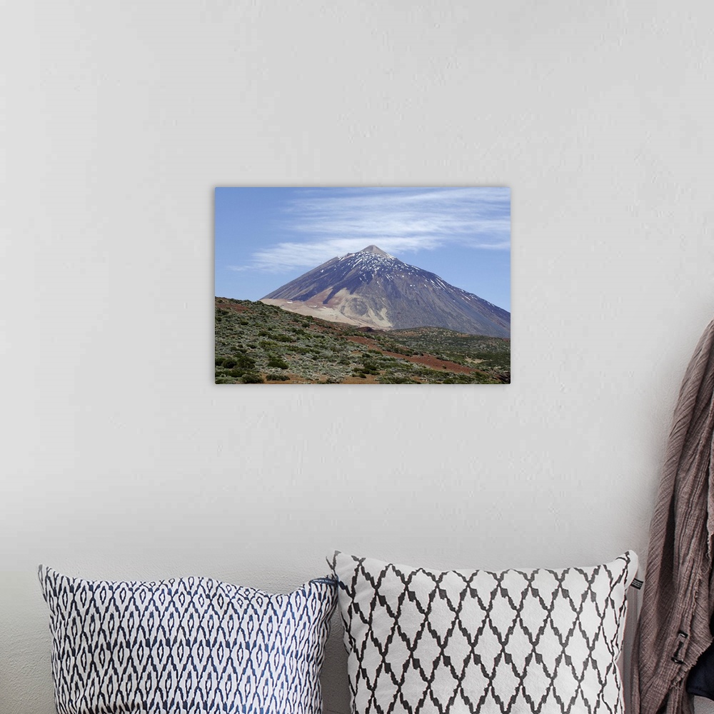 A bohemian room featuring Mount Teide (Pico de Teide), Teide National Park, Tenerife, Canary Islands, Spain