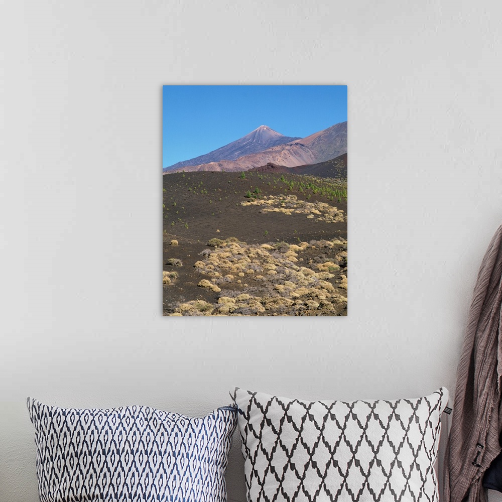 A bohemian room featuring Mount Teide, Tenerife, Canary Islands, Spain, Atlantic, Europe