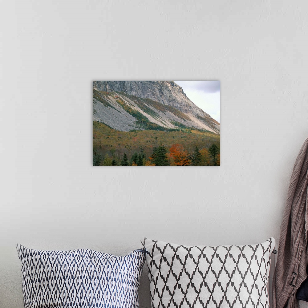 A bohemian room featuring Mountain in fall, White Mountain National Forest, New Hampshire