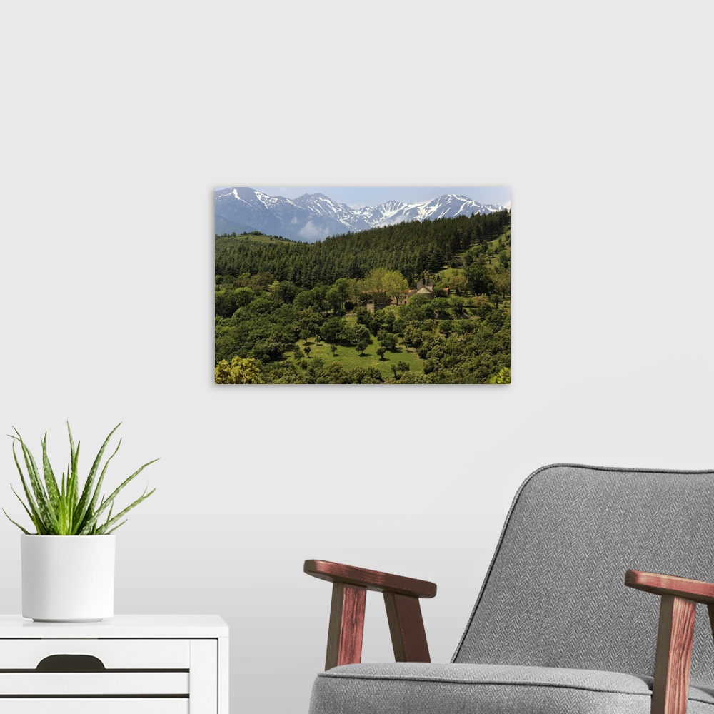 A modern room featuring Mountain view near St. Marsal, Pyrenees Orientales, France, Europe