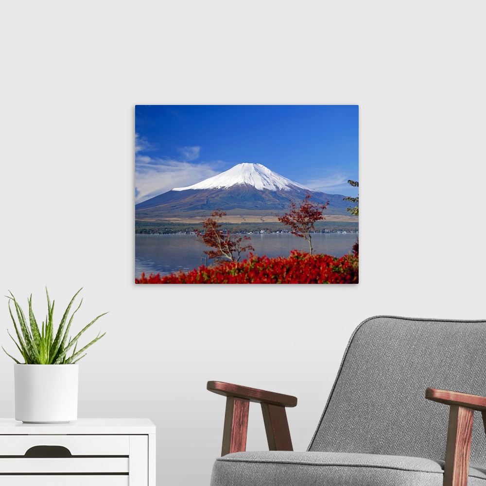 A modern room featuring Mt. Fuji, Japan