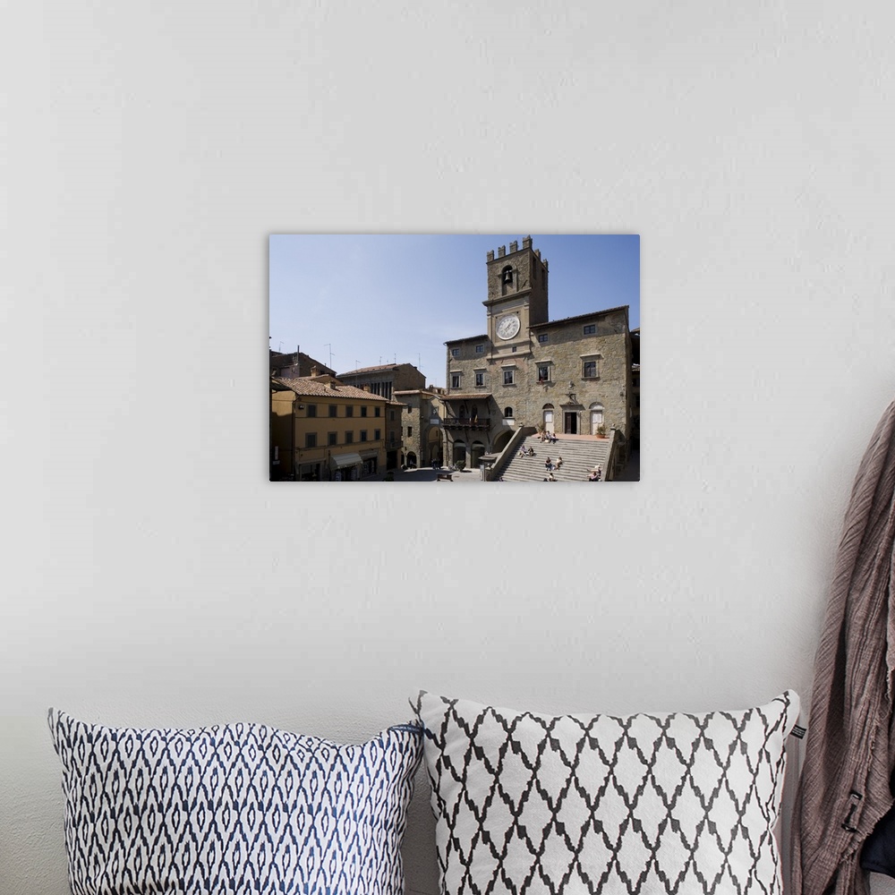 A bohemian room featuring Municipal house of Cortona, Tuscany, Italy, Europe