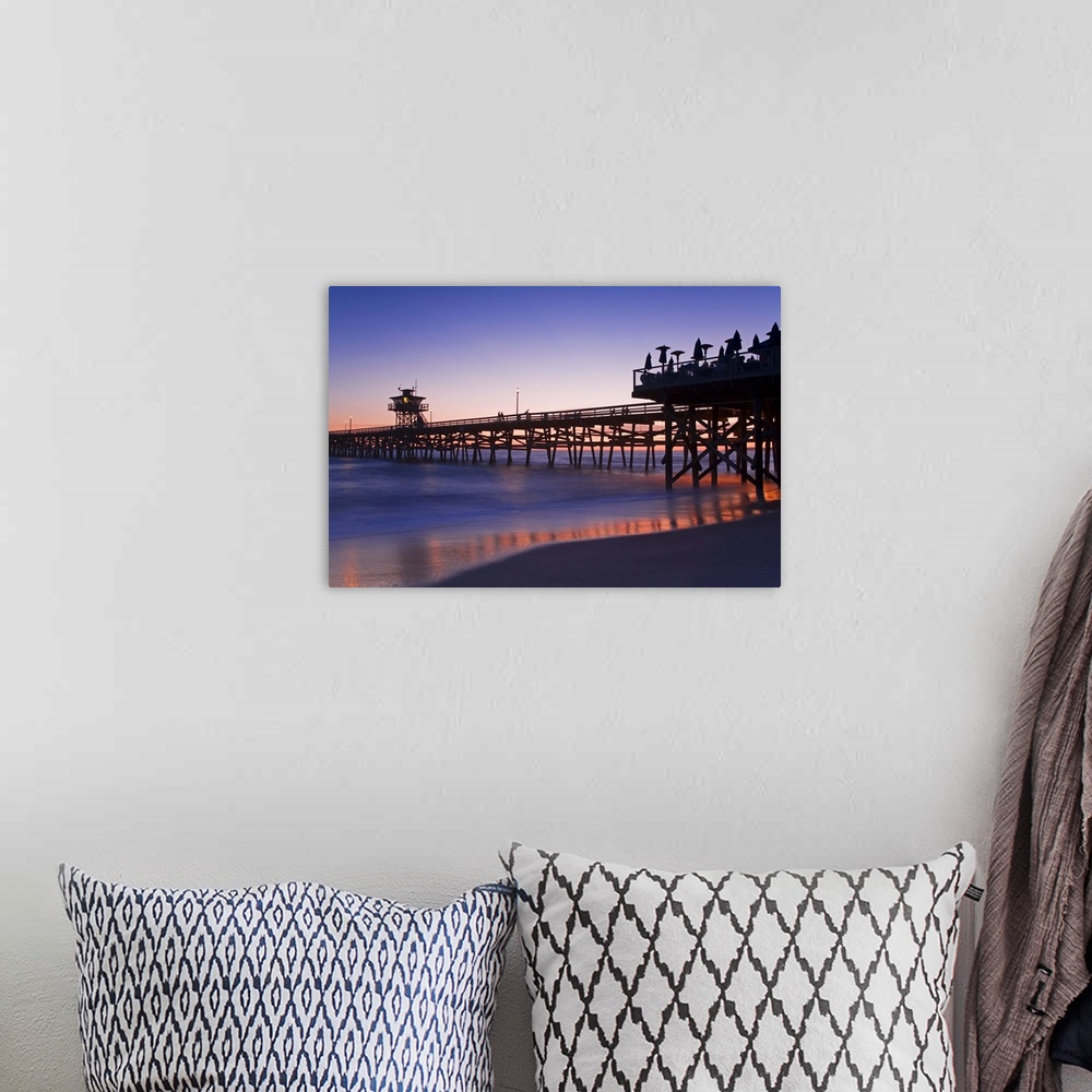 A bohemian room featuring Municipal Pier at sunset, San Clemente, Orange County, Southern California