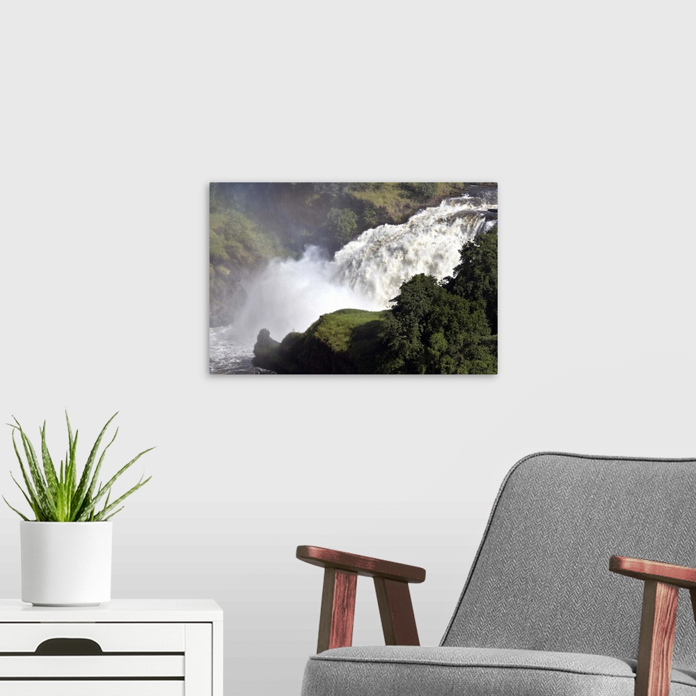 A modern room featuring Murchison Falls, Murchison National Park, Uganda, East Africa, Africa