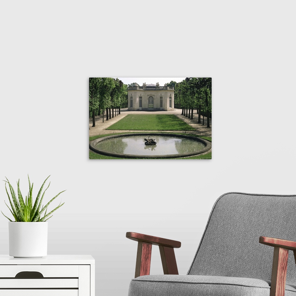 A modern room featuring Music room, Petit Trianon, Versailles, France, Europe