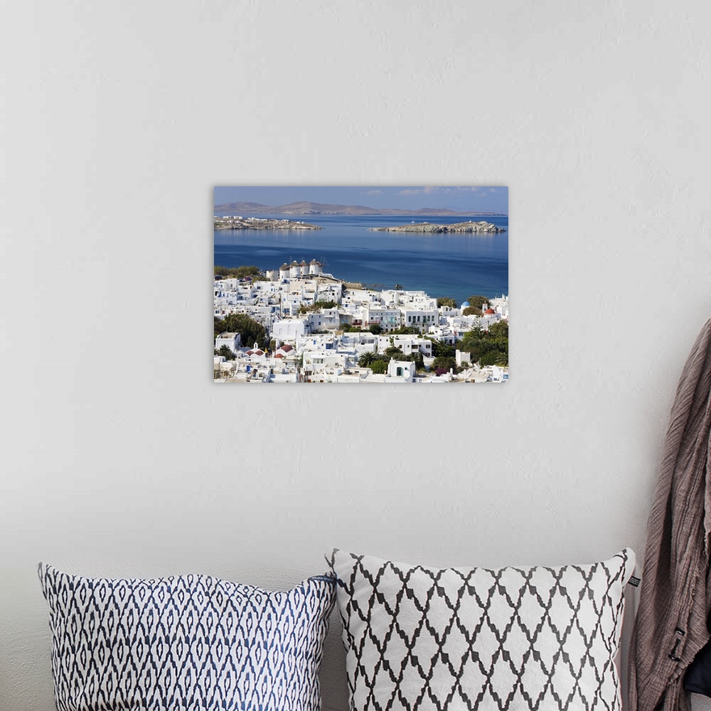 A bohemian room featuring Mykonos Town, Island of Mykonos, Cyclades, Greek Islands, Greece, Europe