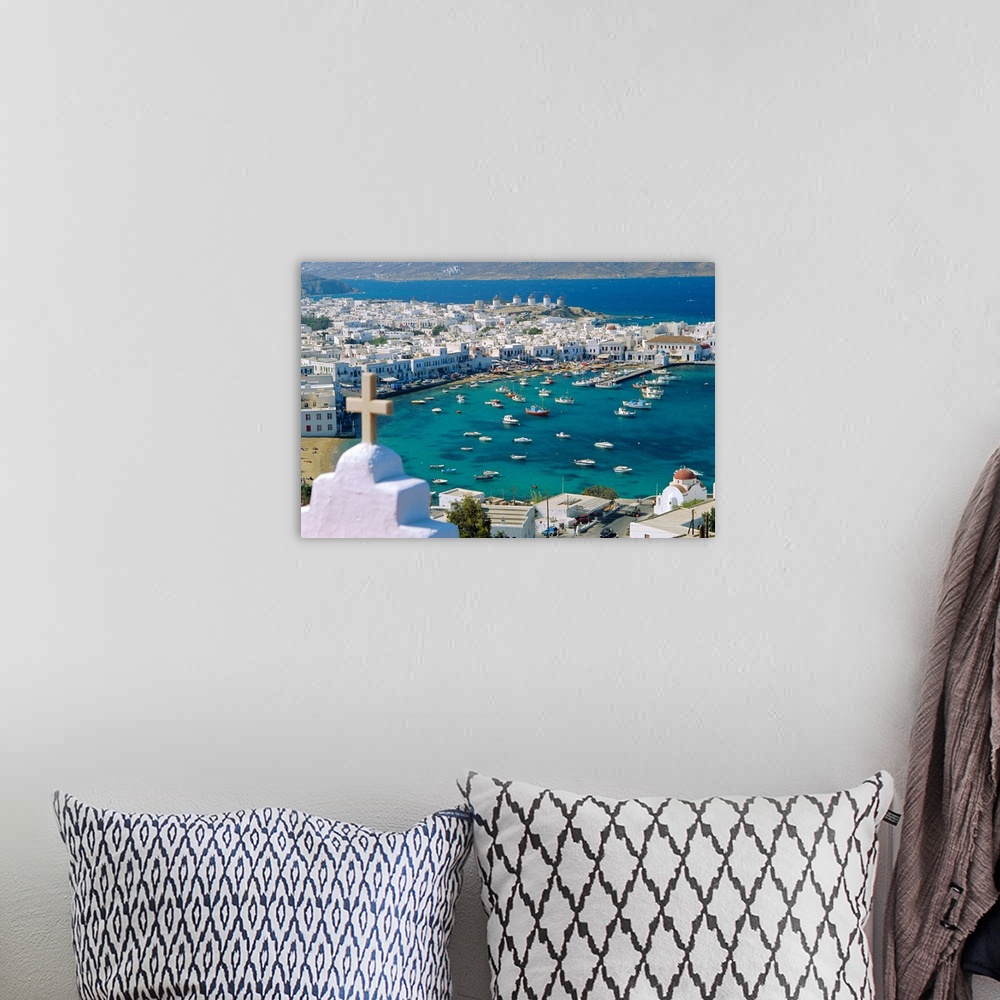 A bohemian room featuring Mykonos Town, Mykonos, Greece