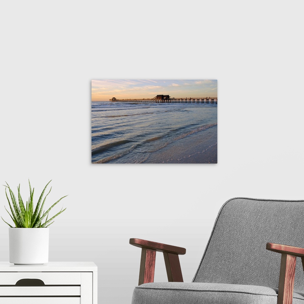 A modern room featuring Naples Beach and Pier, Naples, Florida