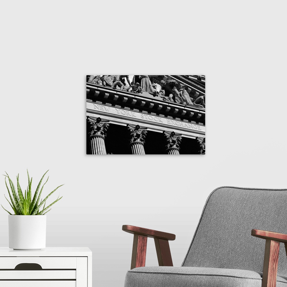 A modern room featuring New York Stock Exchange, Wall Street area, New York, New York State