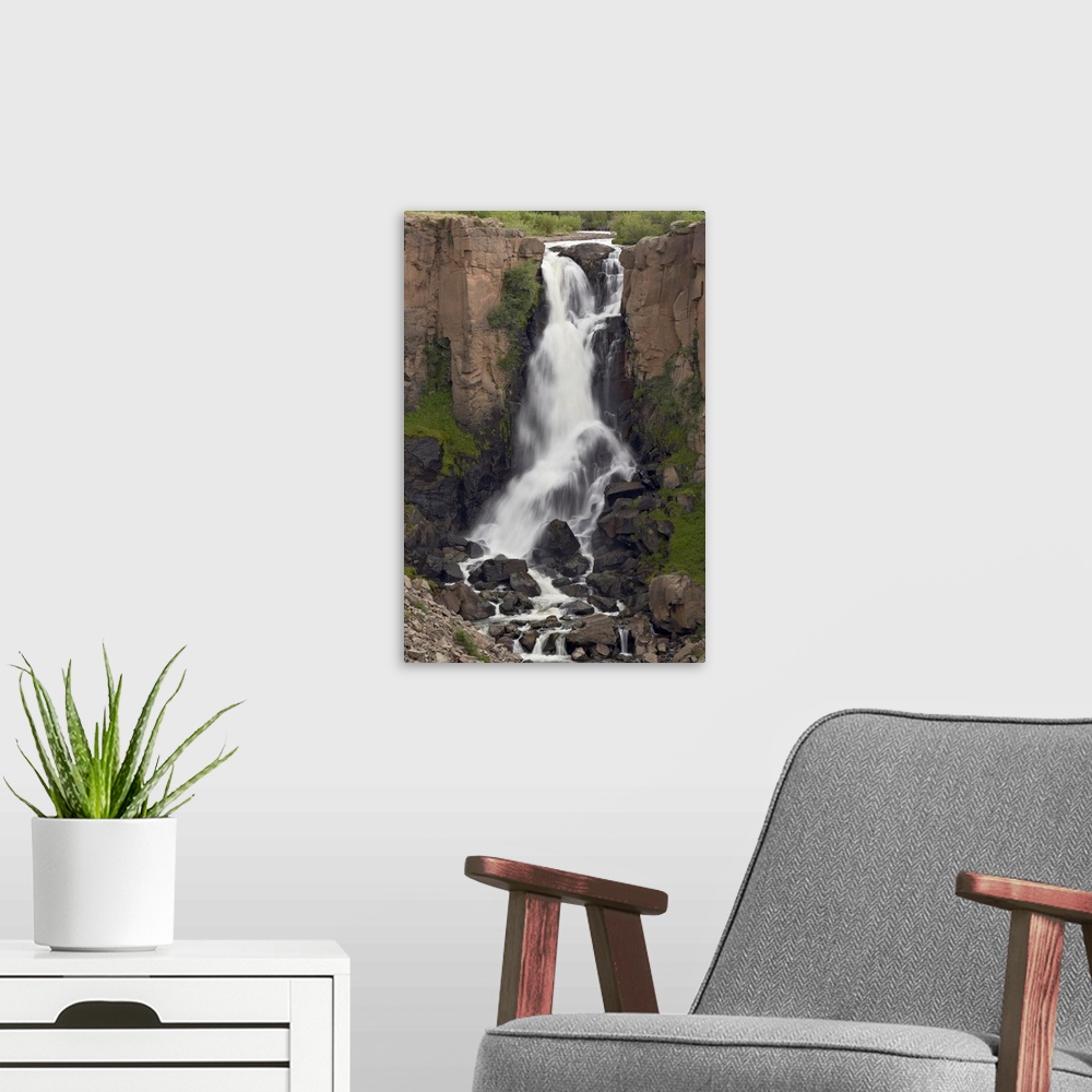 A modern room featuring North Clear Creek Falls, Rio Grande National Forest, Colorado, USA