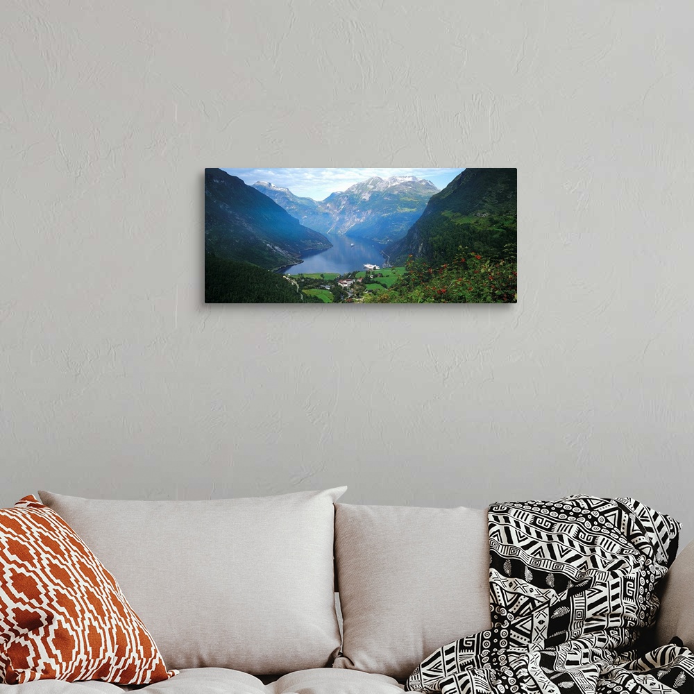 A bohemian room featuring Norway, Western Fjords, Geiranger Fjord.