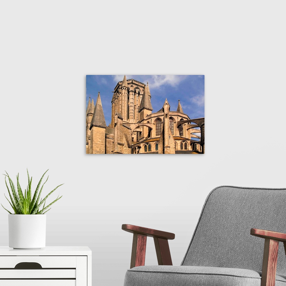 A modern room featuring Notre Dame cathedral, Coutances, Cotentin Peninsula, Manche, Normandy, France