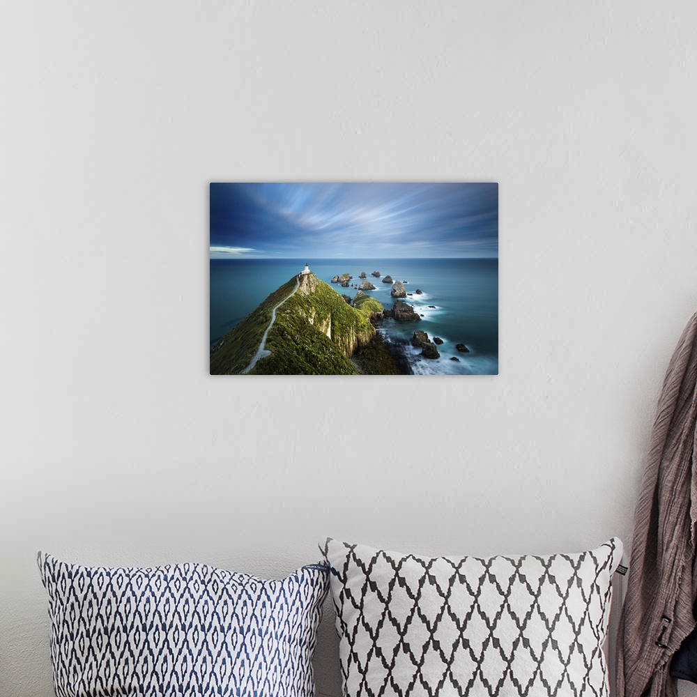 A bohemian room featuring Nugget Point Lighthouse, Nugget Point, Otago, South Island, New Zealand, Pacific