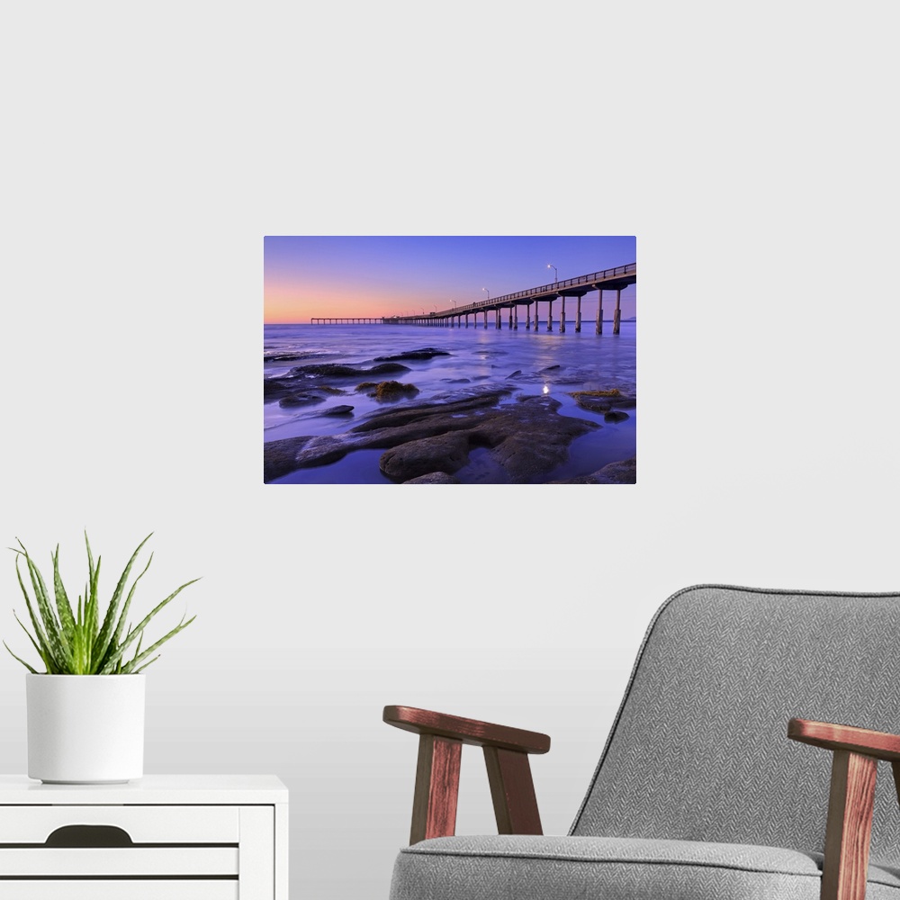 A modern room featuring Ocean Beach Pier, San Diego, California, United States of America, North America