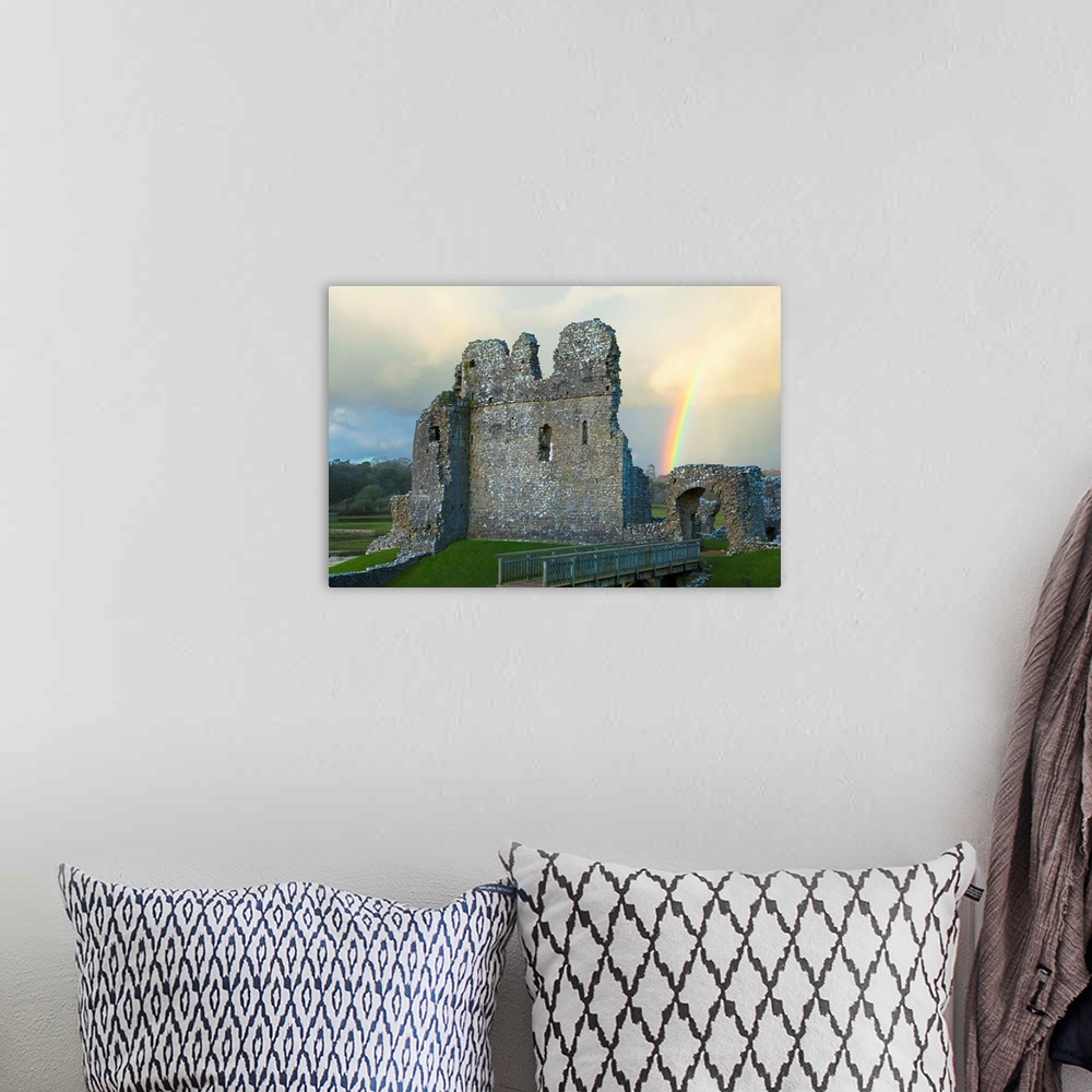 A bohemian room featuring Ogmore Castle, Bridgend, Wales, U.K