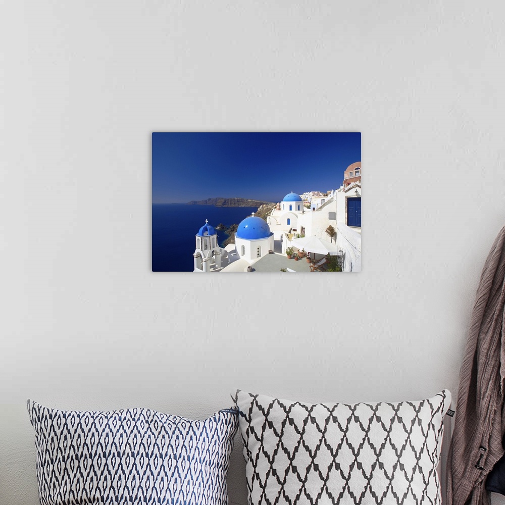 A bohemian room featuring Oia, Santorini, Cyclades, Greek Islands, Greece, Europe