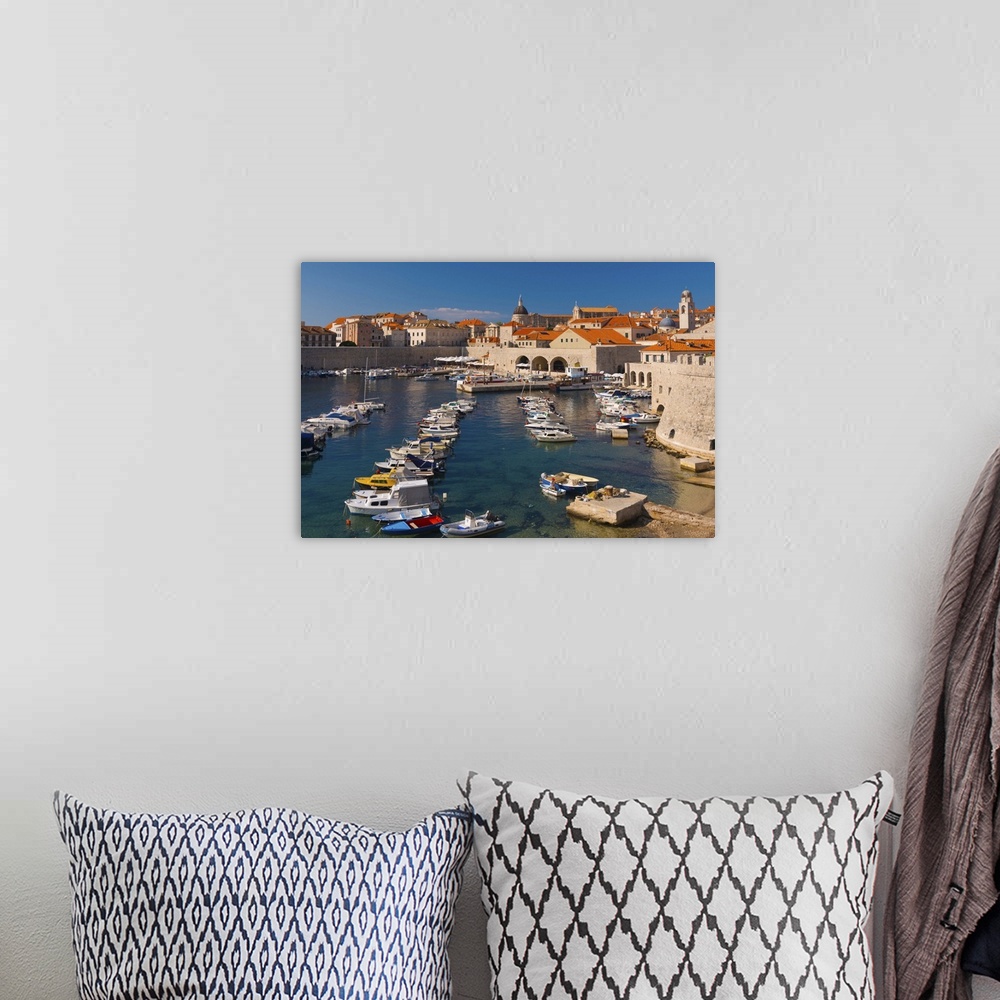 A bohemian room featuring Old Harbour and Town, Dubrovnik, Dalmatia, Croatia