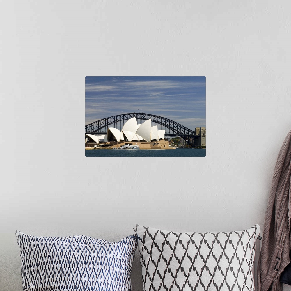 A bohemian room featuring Opera House and Harbour Bridge, Sydney, New South Wales, Australia