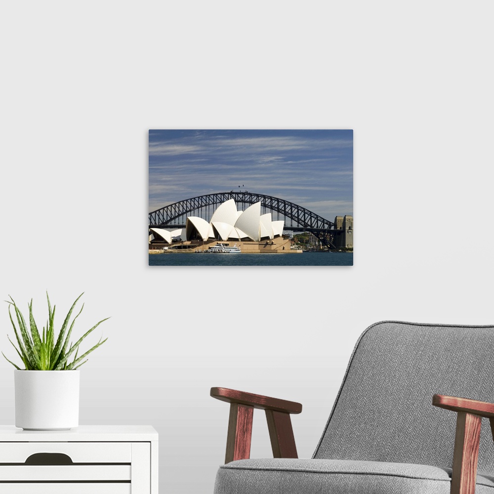 A modern room featuring Opera House and Harbour Bridge, Sydney, New South Wales, Australia