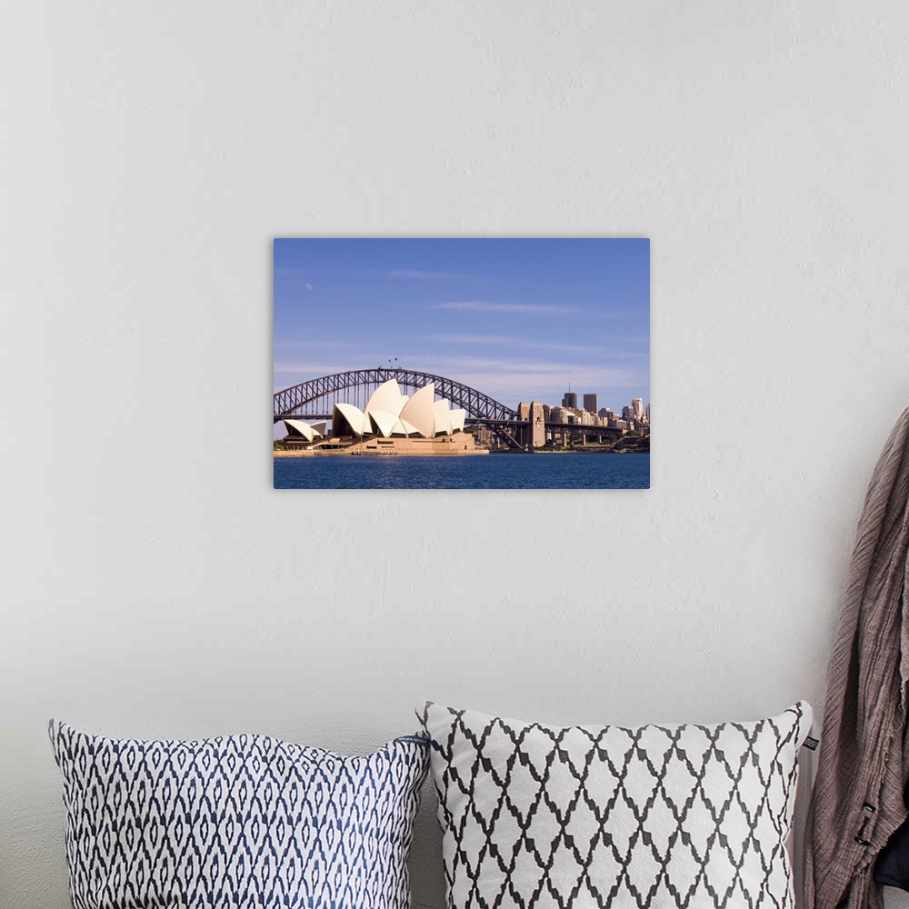 A bohemian room featuring Opera House and Harbour Bridge, Sydney, New South Wales, Australia, Pacific
