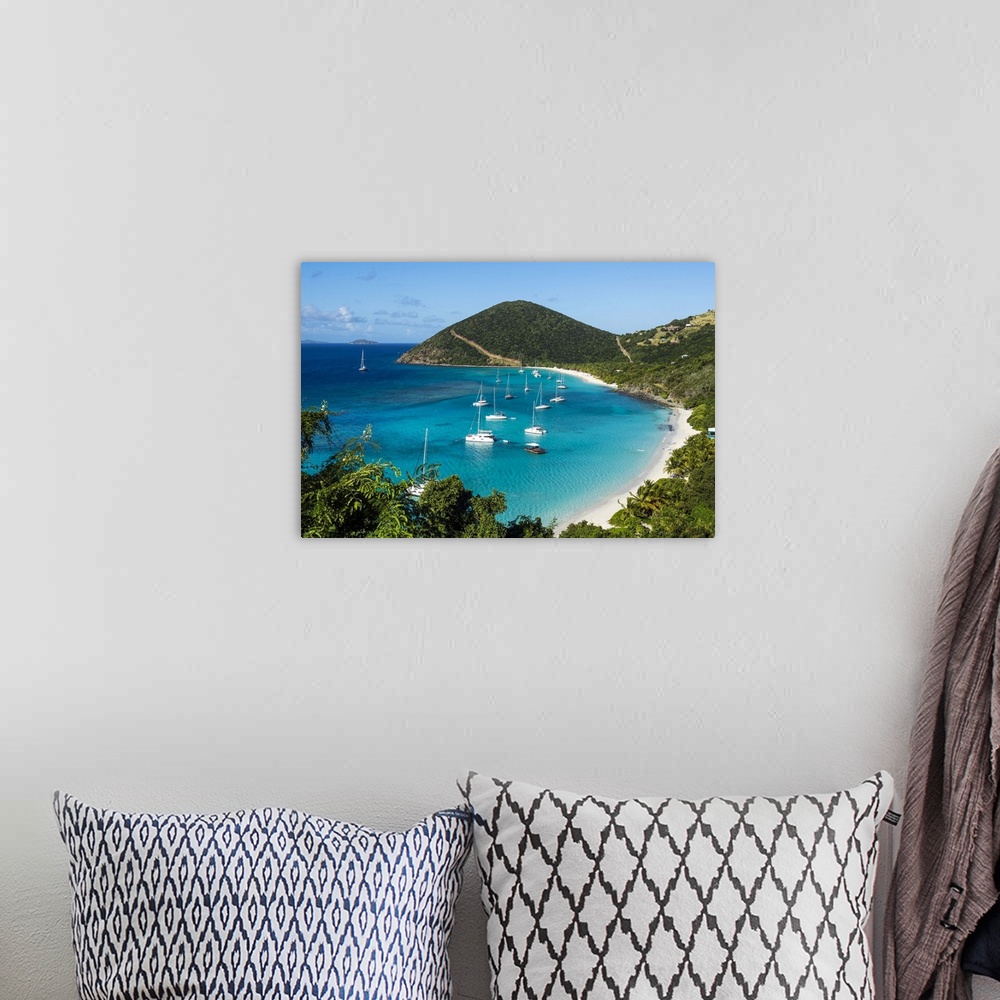 A bohemian room featuring Overlook over White Bay, Jost Van Dyke, British Virgin Islands, West Indies, Caribbean