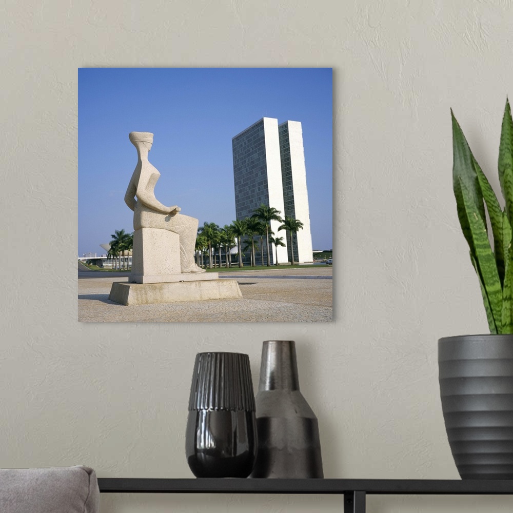 A modern room featuring Palacio do Congresso from the Palace of Justice, Brasilia, Brazil, South America