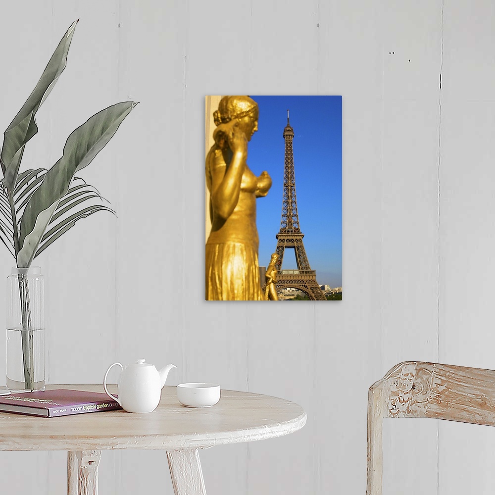 A farmhouse room featuring Palais de Chaillot and Eiffel Tower, Paris, France, Europe
