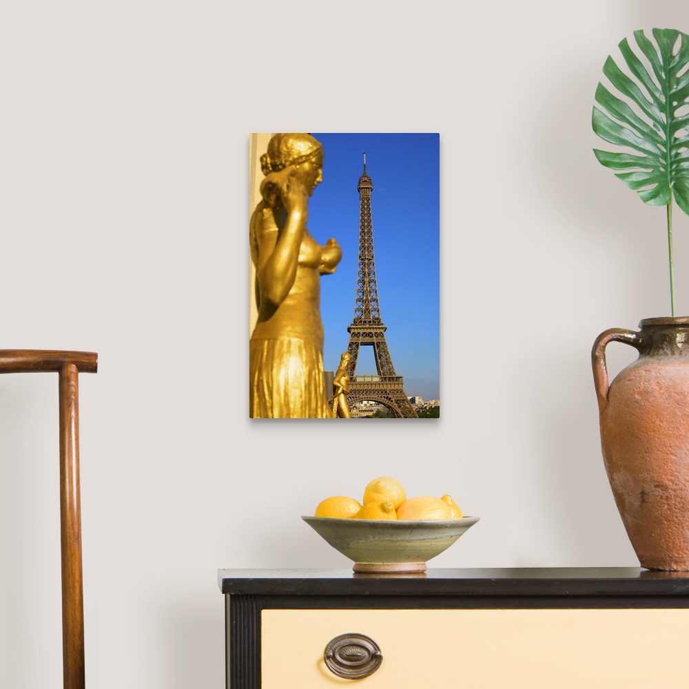 A traditional room featuring Palais de Chaillot and Eiffel Tower, Paris, France, Europe