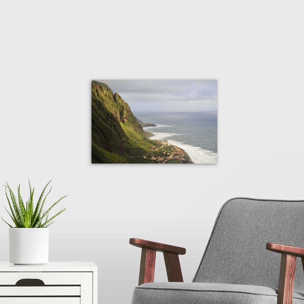 A modern room featuring Paul do Mar, Madeira, Portugal, Atlantic Ocean, Europe