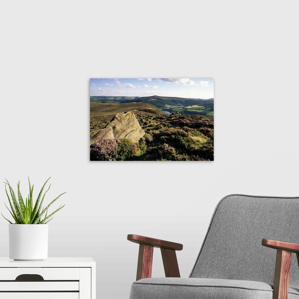 A modern room featuring Peak District National Park, Derbyshire, England, UK