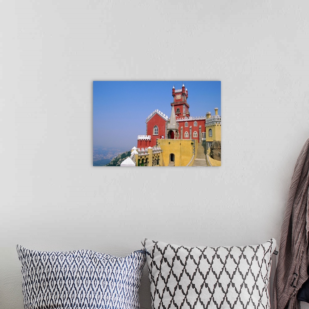 A bohemian room featuring Pena Palace, Sintra, Portugal