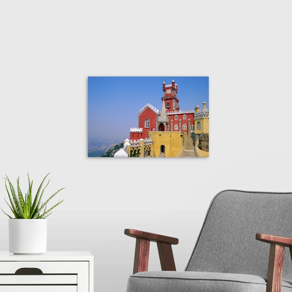 A modern room featuring Pena Palace, Sintra, Portugal