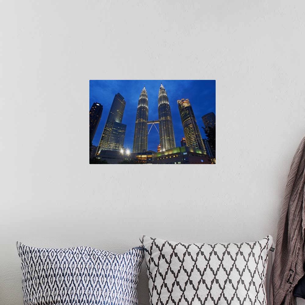 A bohemian room featuring Petronas Towers, KLCC (Kuala Lumpur City Center), Kuala Lumpur, Malaysia, Southeast Asia, Asia.